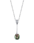 Elegant Tahitian South Sea Pearl Teardrop Pendant, 9.0–11.0mm