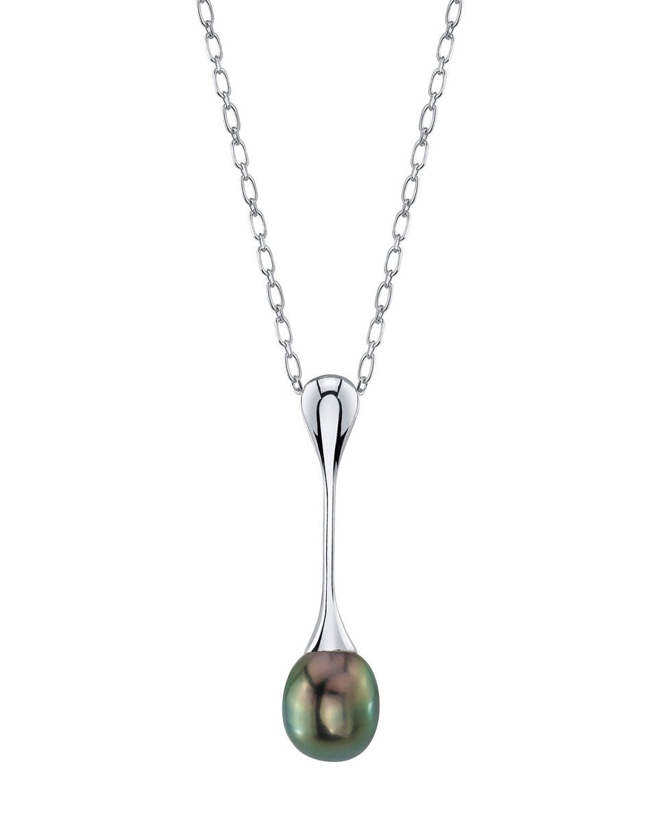 Elegant Tahitian South Sea Pearl Teardrop Pendant, 9.0–11.0mm