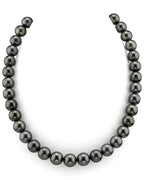 Elegant Tahitian True Round Pearl Necklace – 9.0–11.0mm