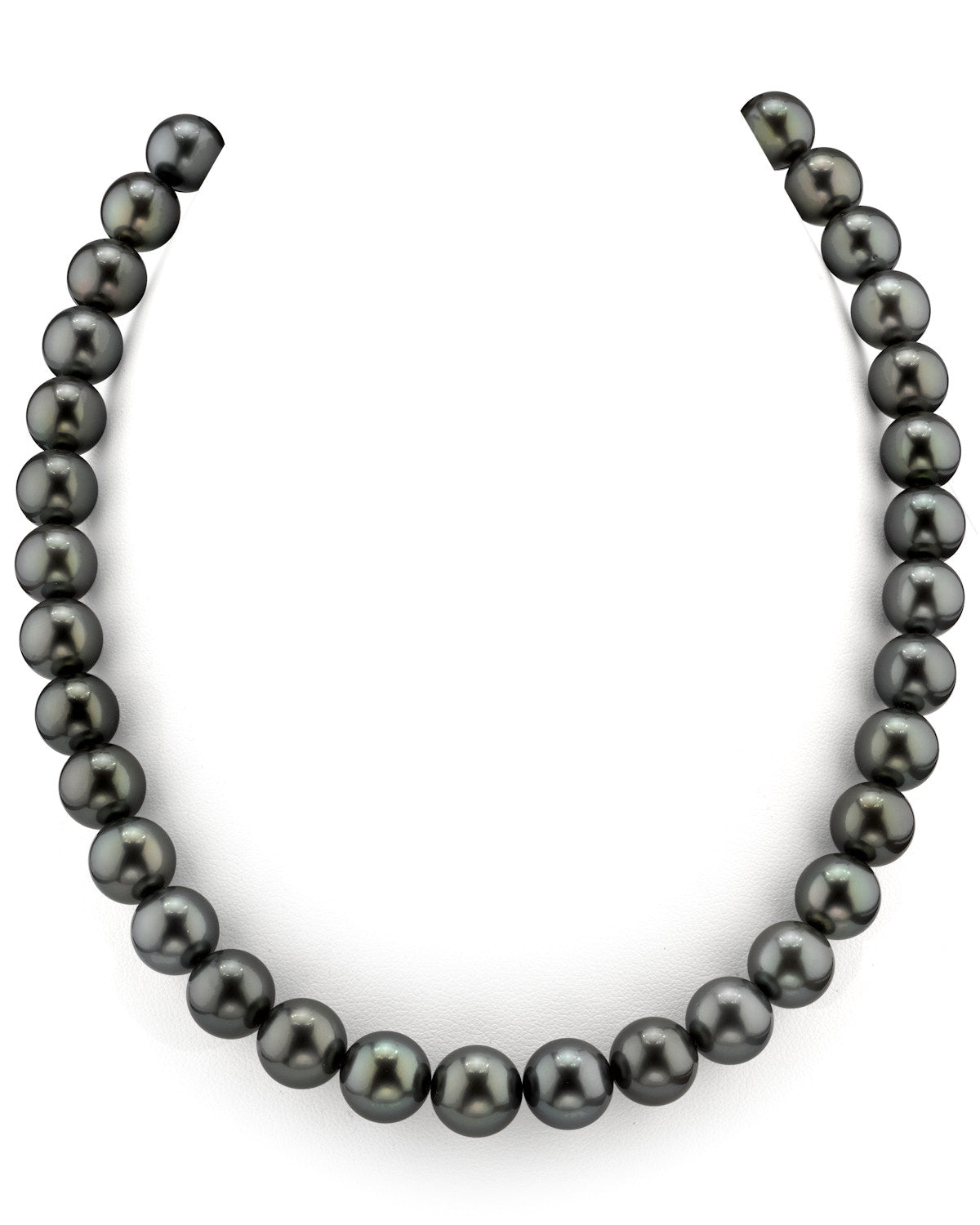 Elegant Tahitian True Round Pearl Necklace – 9.0–11.0mm