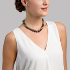 Elegant Tahitian True Round Pearl Necklace – 9.0–11.0mm