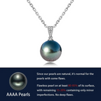 Premium 10–11mm Pearl Pendant in Silver