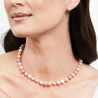 H12 Elegant Freshwater Multicolor Pearl Necklace – 7.0–7.5mm Pearls