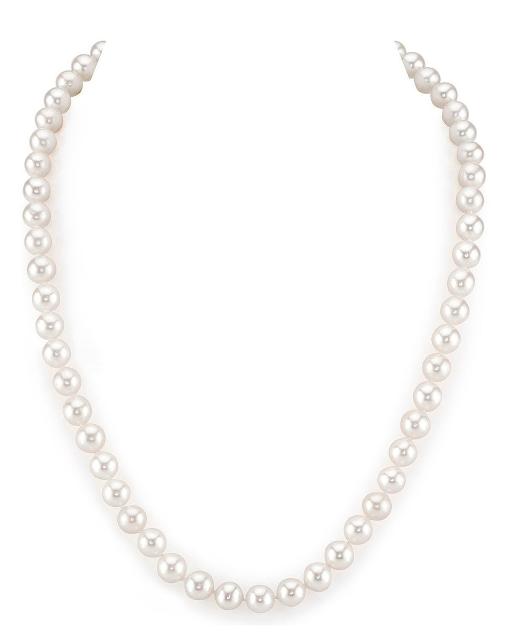 Elegant White Freshwater Pearl Necklace – 9.0–11.0mm