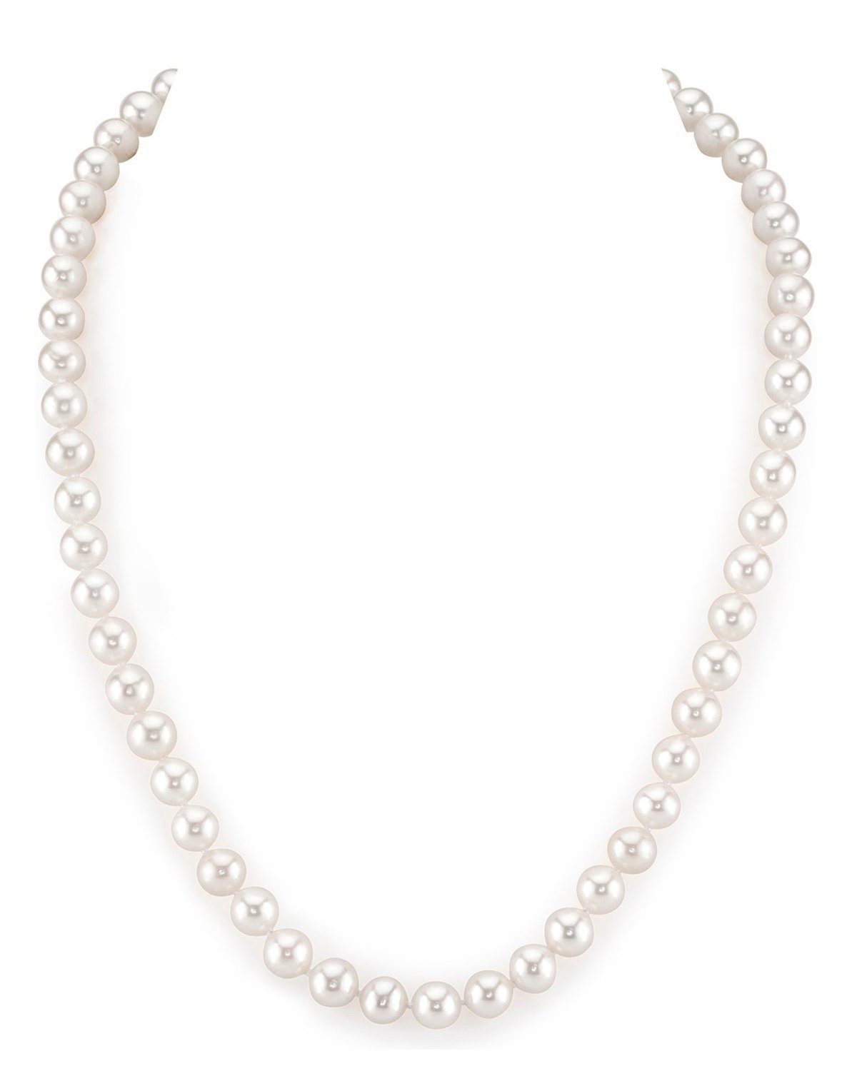 Elegant White Freshwater Pearl Necklace – 9.0–11.0mm