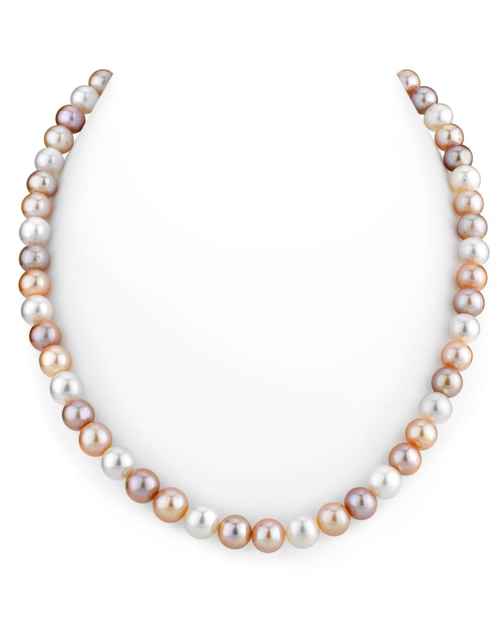 H12 Elegant Freshwater Multicolor Pearl Necklace – 7.0–7.5mm Pearls