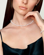 Lustrous White Akoya Pearl Necklace – 9.0–11.0mm