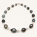Moana Elegant Baroque Tahitian & Akoya Pearl Necklace – 8–11mm