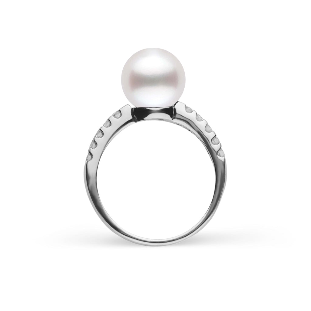 Decade Collection 9.0–10.0 mm White South Sea Pearl & Diamond Ring