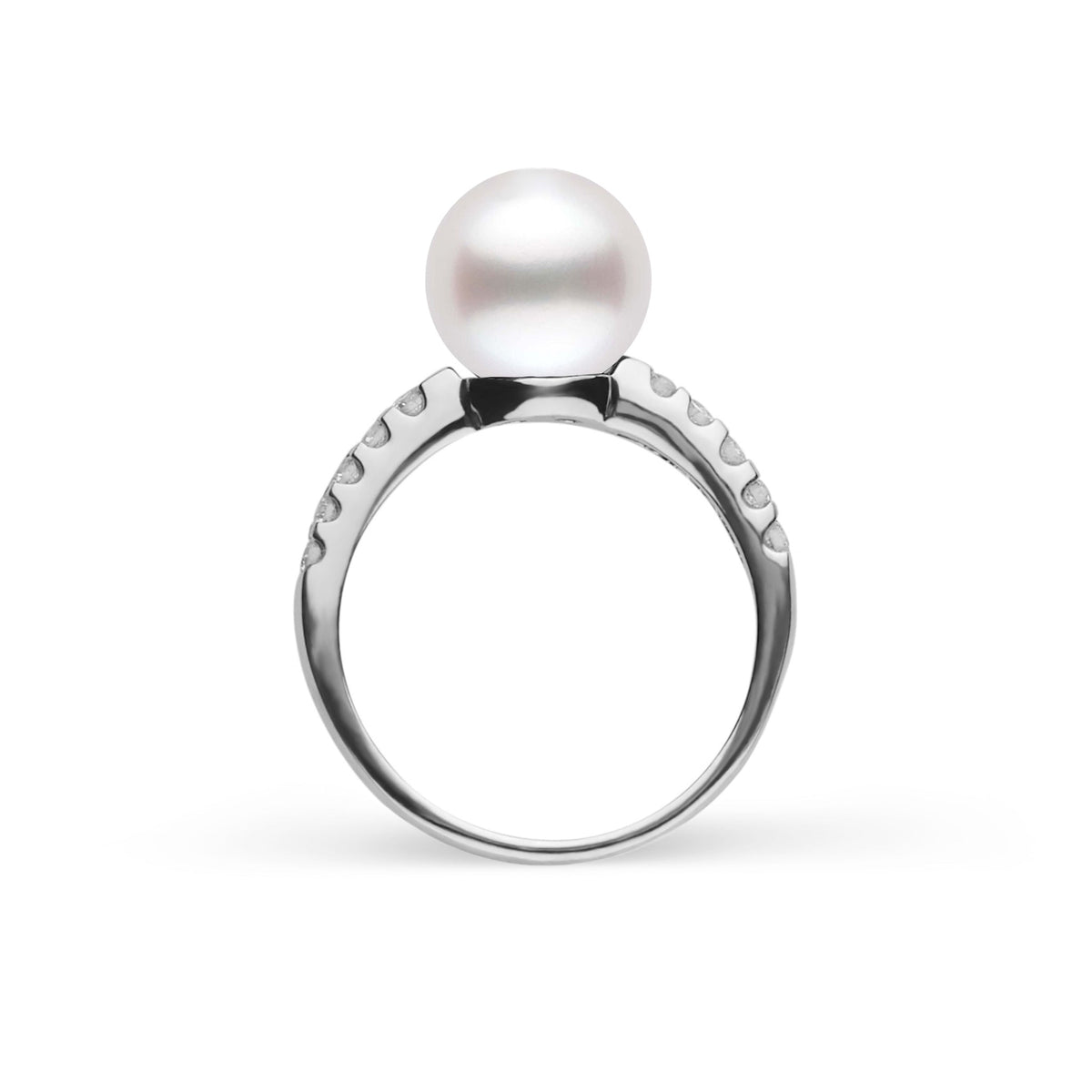 Decade Collection 9.0–10.0 mm White South Sea Pearl & Diamond Ring