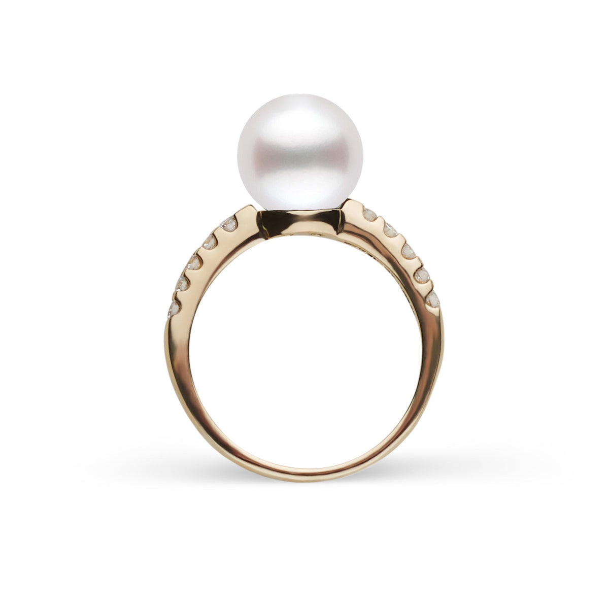 Decade Collection 9.0–10.0 mm White South Sea Pearl & Diamond Ring