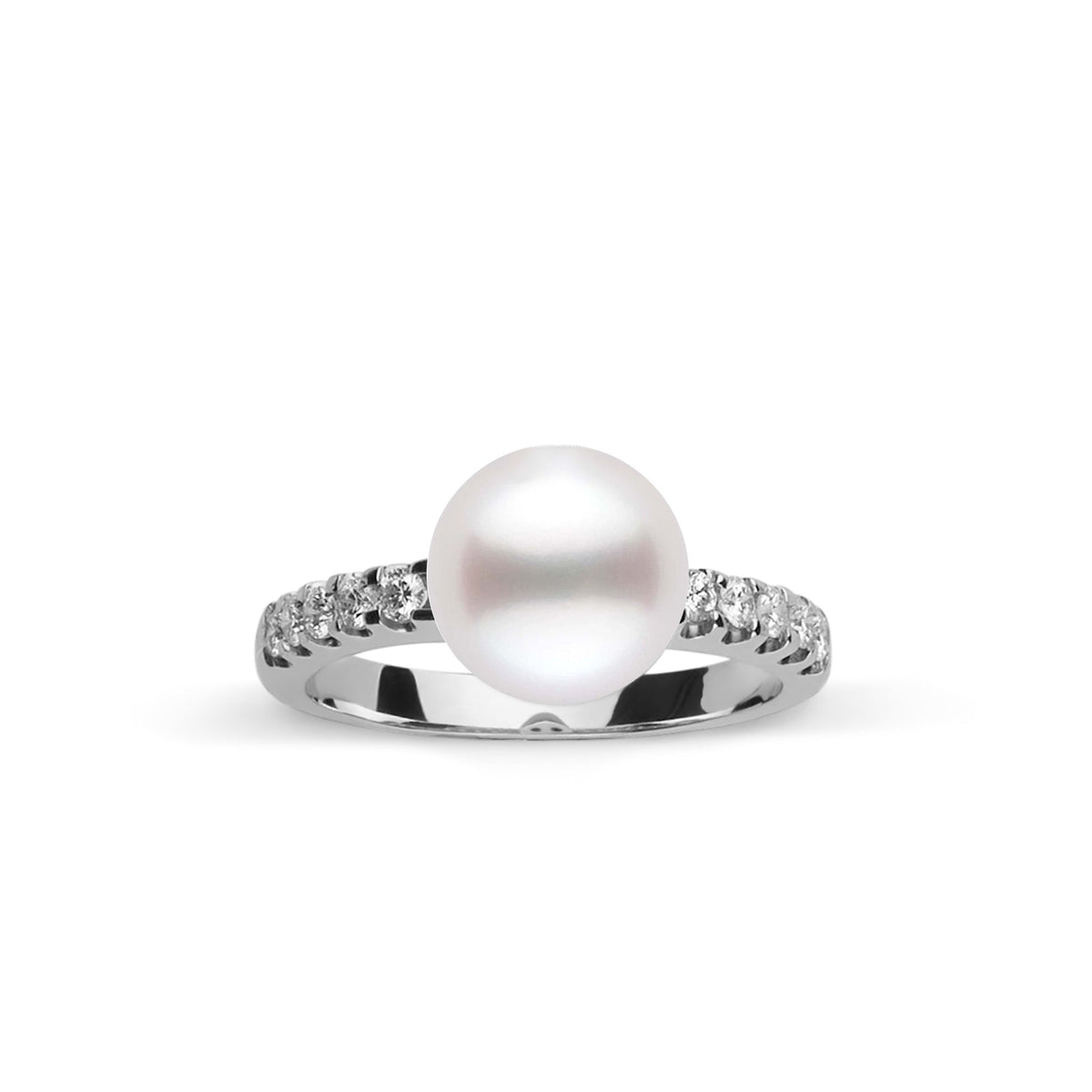 Decade Collection 9.0–10.0 mm White South Sea Pearl & Diamond Ring
