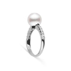 Decade Collection 9.0–10.0 mm White South Sea Pearl & Diamond Ring