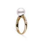 Decade Collection 9.0–10.0 mm White South Sea Pearl & Diamond Ring