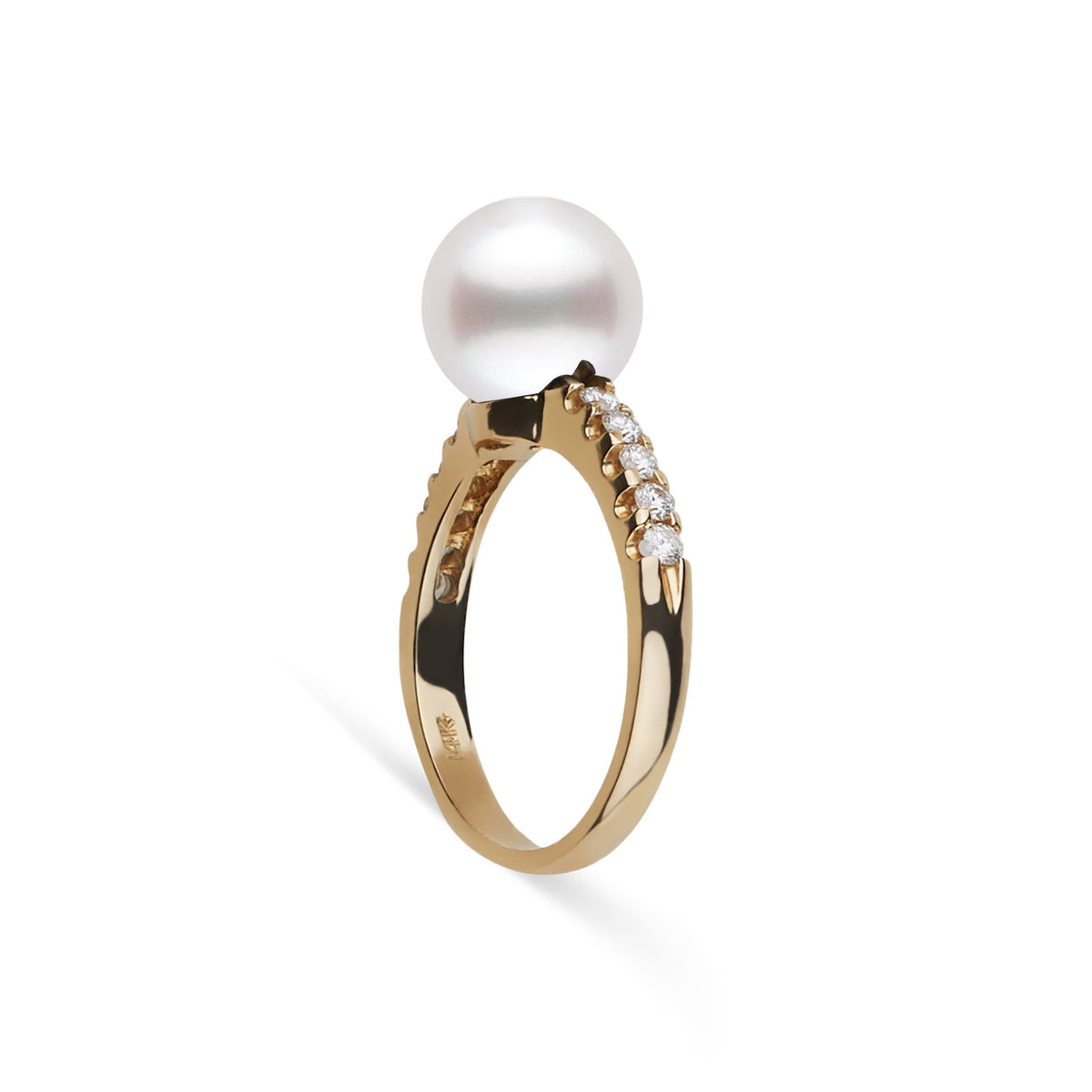 Decade Collection 9.0–10.0 mm White South Sea Pearl & Diamond Ring