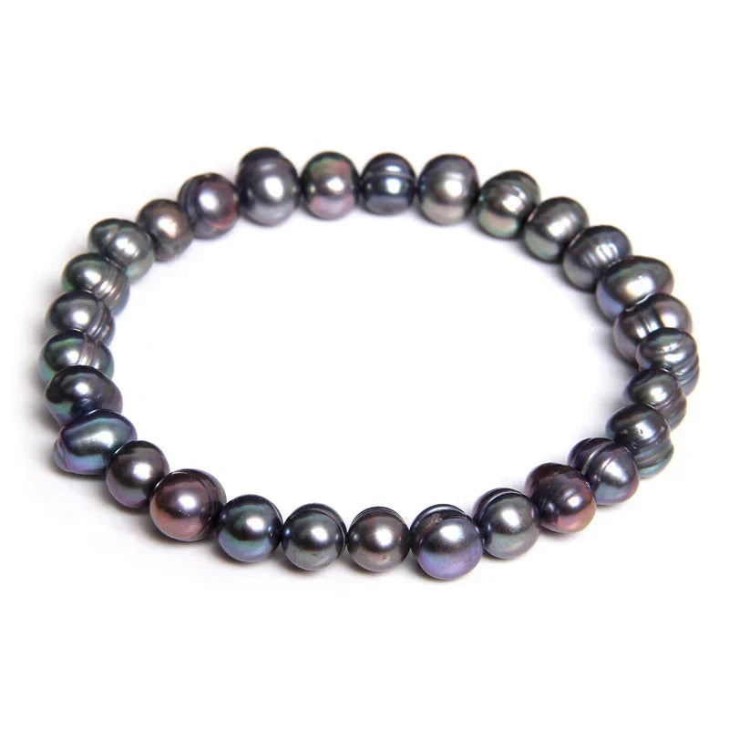 Freshwater Baroque Pearl Bracelet – 7.0–8.0mm Natural Pearls