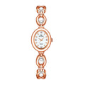 Luxury White Utai Pearl Watch with Rose Gold Accents