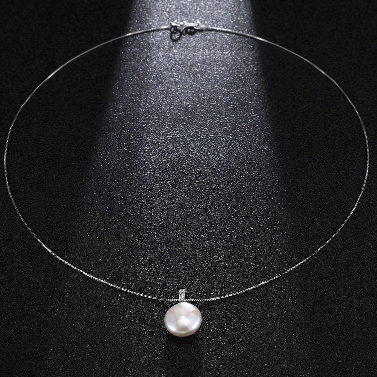 Natural Freshwater Pearl 12.0–13.0mm Large Baroque Button Pendant