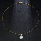 Natural Freshwater Pearl 12.0–13.0mm Large Baroque Button Pendant