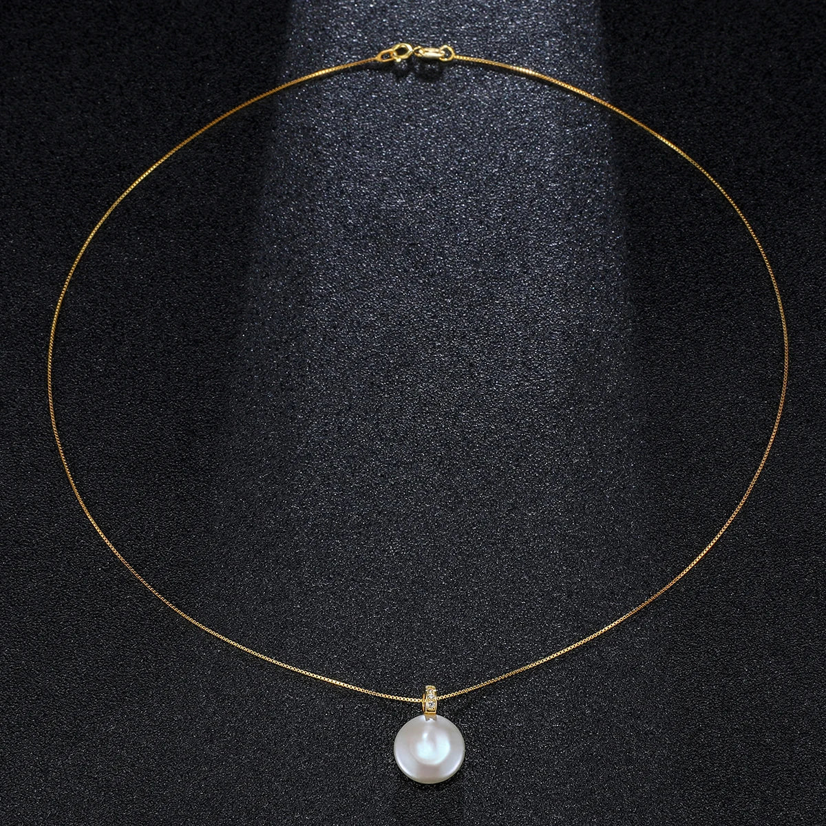 Natural Freshwater Pearl 12.0–13.0mm Large Baroque Button Pendant