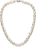 Premium Freshwater Cultured Baroque Pearl Necklace – 8.0–9.0mm
