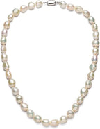 Premium Freshwater Cultured Baroque Pearl Necklace – 8.0–9.0mm
