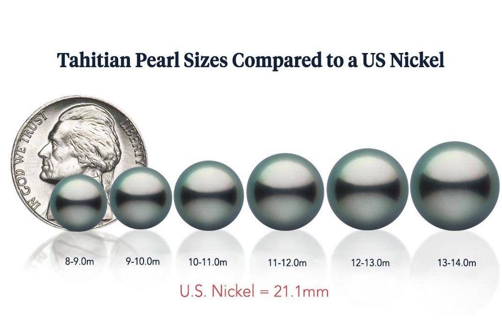 Elegant Silvery-Green Tahitian South Sea Pearl Necklace, 9.0–11.0mm