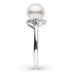 Tiara Collection 6.5–7.0 mm Akoya Pearl & Diamond Ring
