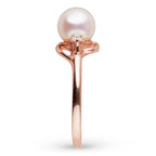 Tiara Collection 6.5–7.0 mm White Freshadama Pearl & Diamond Ring