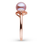 Tiara Collection 6.5–7.0 mm Lavender Freshadama Pearl & Diamond Ring