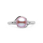 Tiara Collection 6.5–7.0 mm Lavender Freshadama Pearl & Diamond Ring