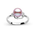 Tiara Collection 6.5–7.0 mm Lavender Freshadama Pearl & Diamond Ring