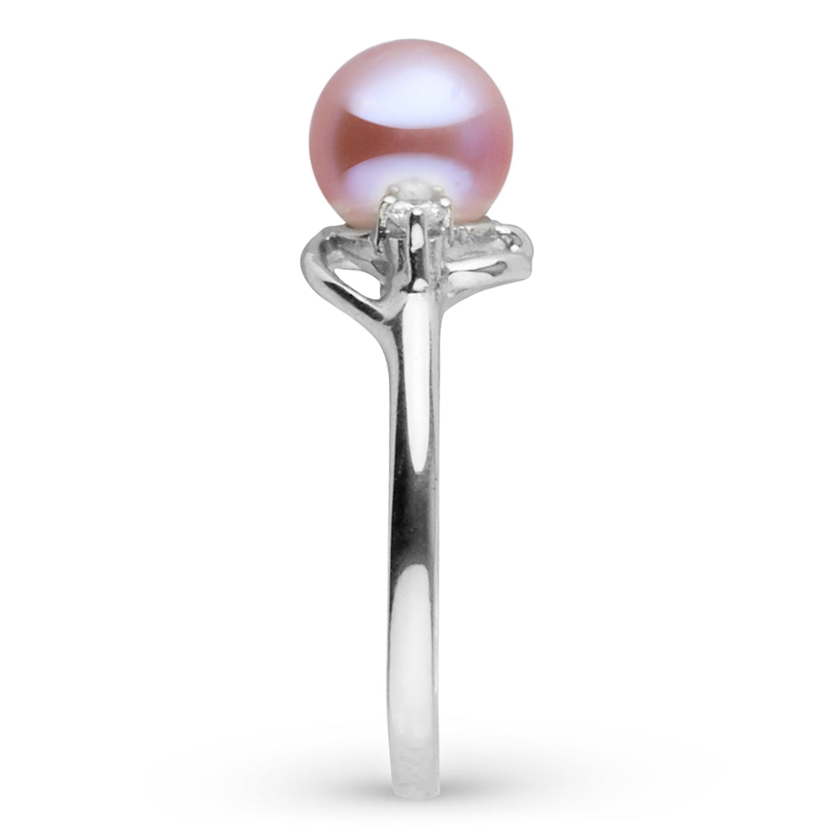 Tiara Collection 6.5–7.0 mm Lavender Freshadama Pearl & Diamond Ring