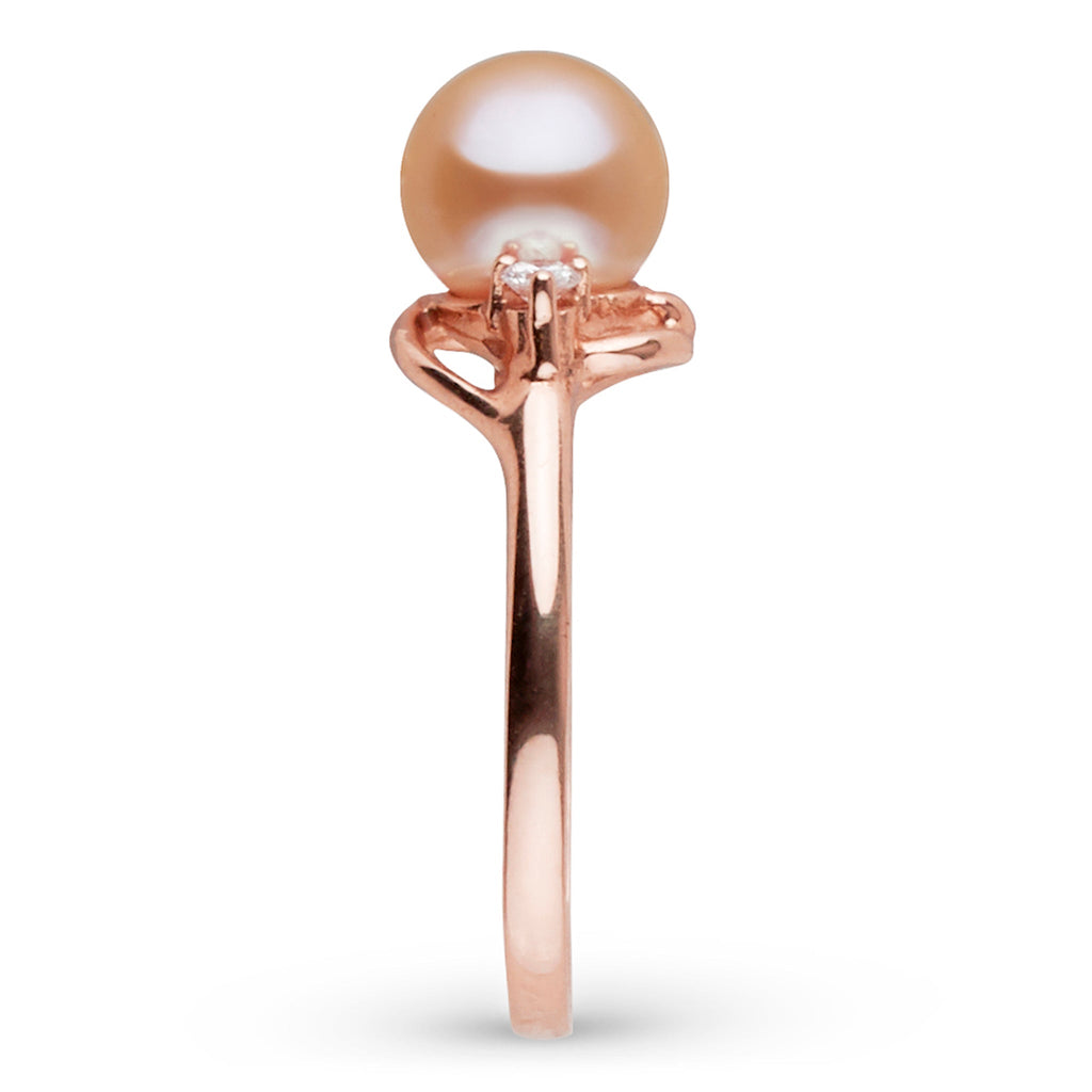 Tiara Collection Pink Freshadama Pearl & Diamond Ring, 6.5–7.0 mm