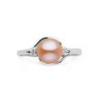 Tiara Collection Pink Freshadama Pearl & Diamond Ring, 6.5–7.0 mm
