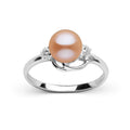 Tiara Collection Pink Freshadama Pearl & Diamond Ring, 6.5–7.0 mm
