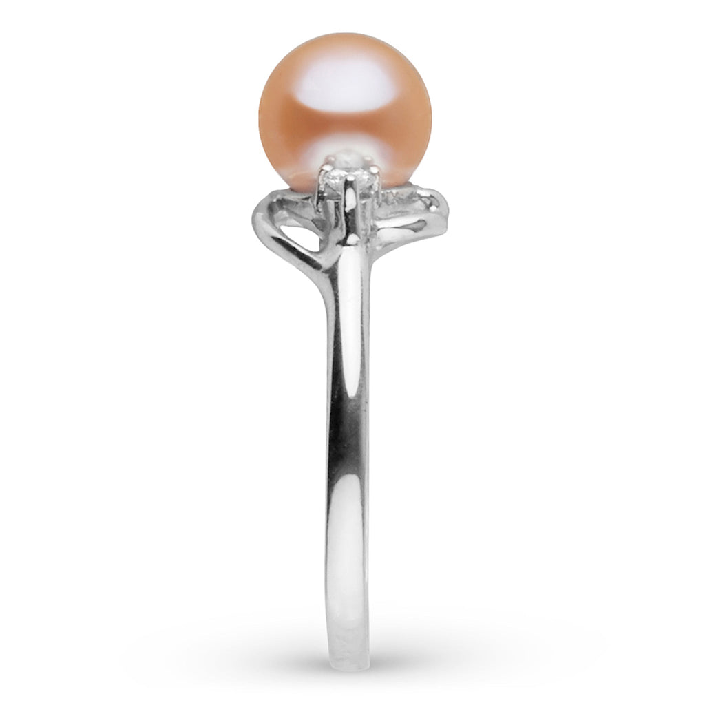 Tiara Collection Pink Freshadama Pearl & Diamond Ring, 6.5–7.0 mm