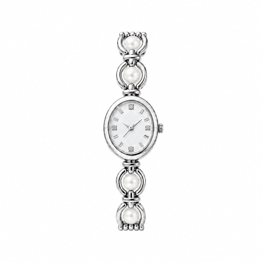 Hina Pearl Silver Watch
