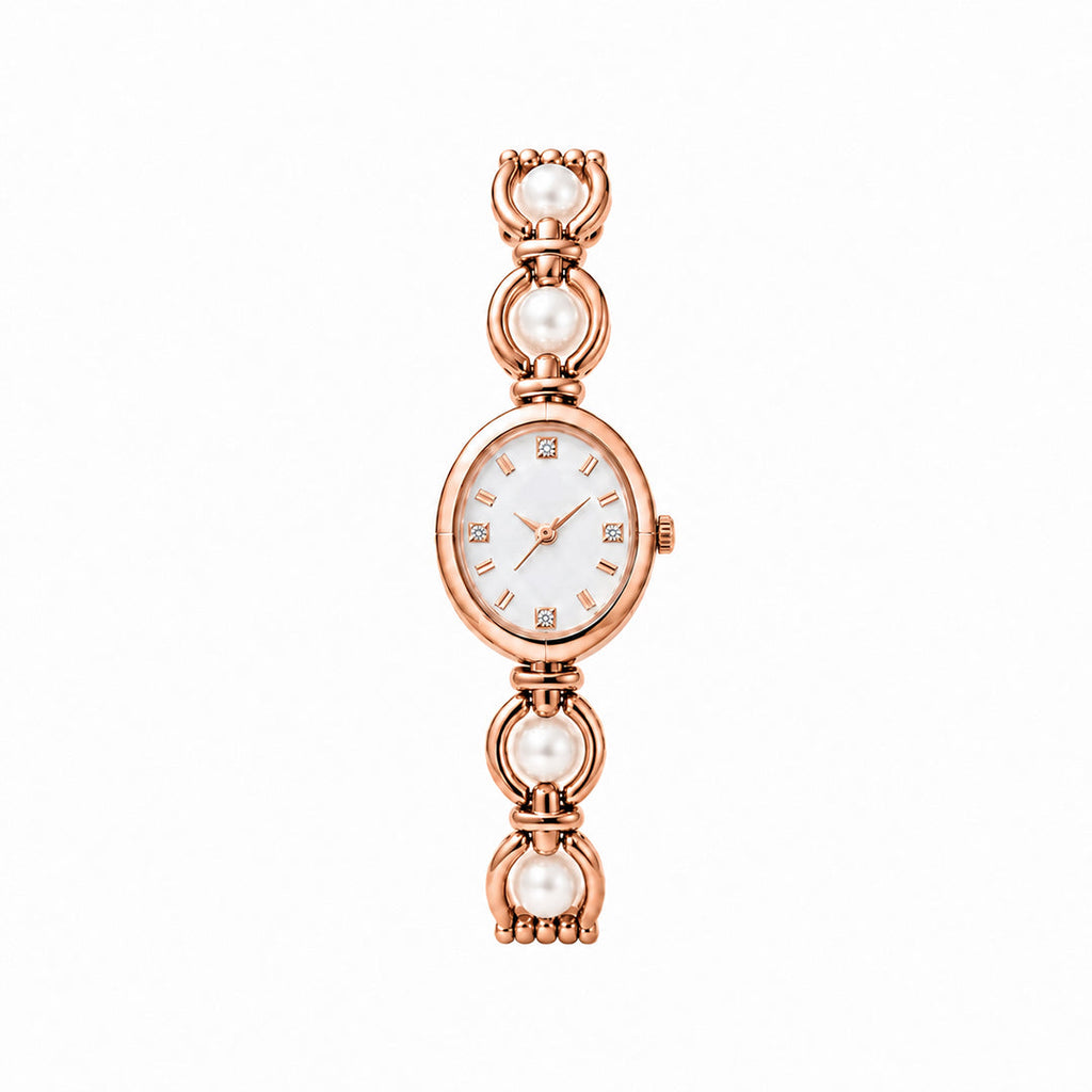 Hina Elegant Rose Pearl Watch