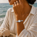 Hina Pearl Silver Watch