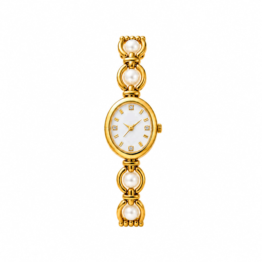 Hina Pearl Gold Watch