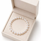 Mahana 7–8mm White Baroque Freshwater Pearl Bracelet – Elegant Natural Pearl Jewelry