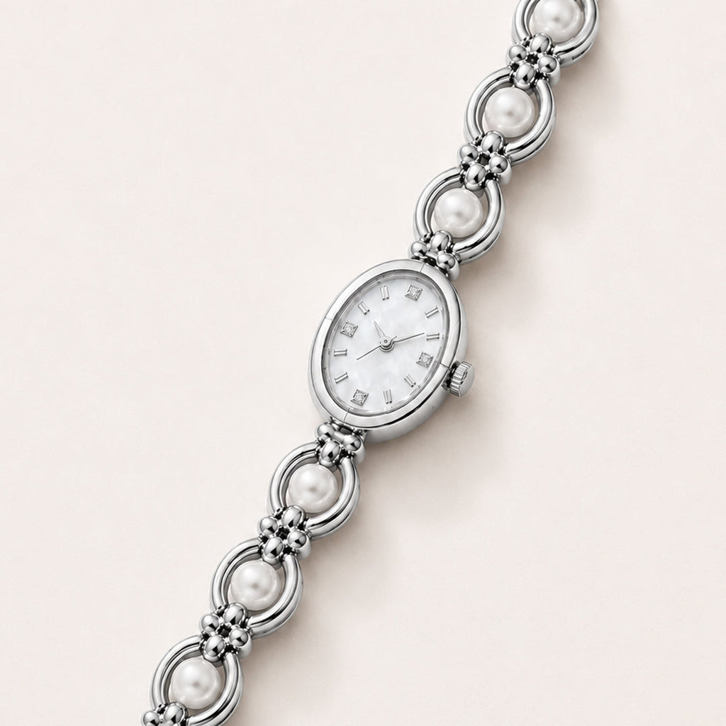 Hina Pearl Silver Watch