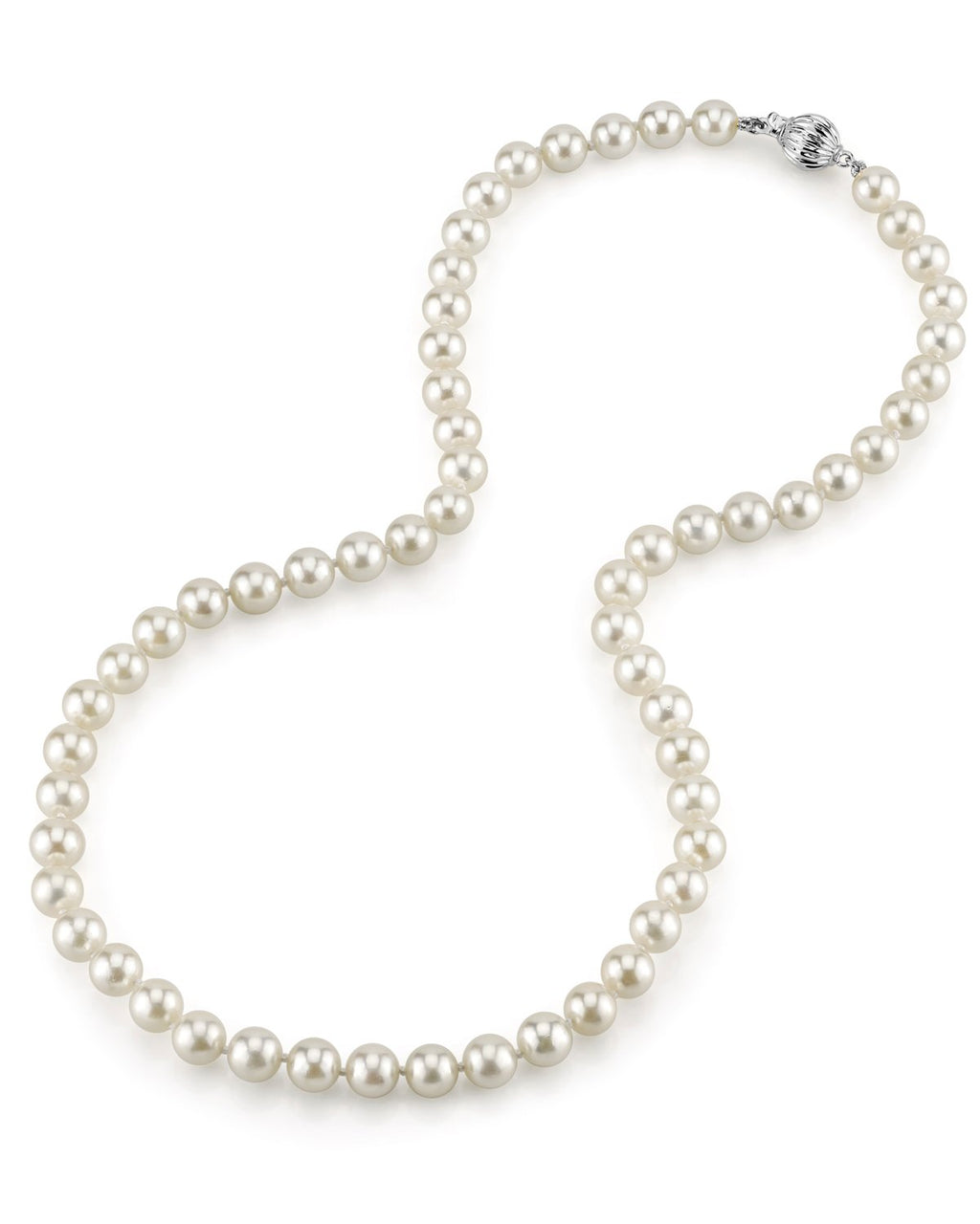 Elegant Japanese Akoya White Pearl Necklace, 9.0–11.0mm