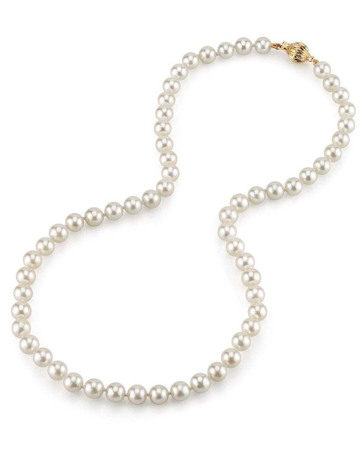 Elegant Japanese Akoya White Pearl Necklace, 9.0–11.0mm