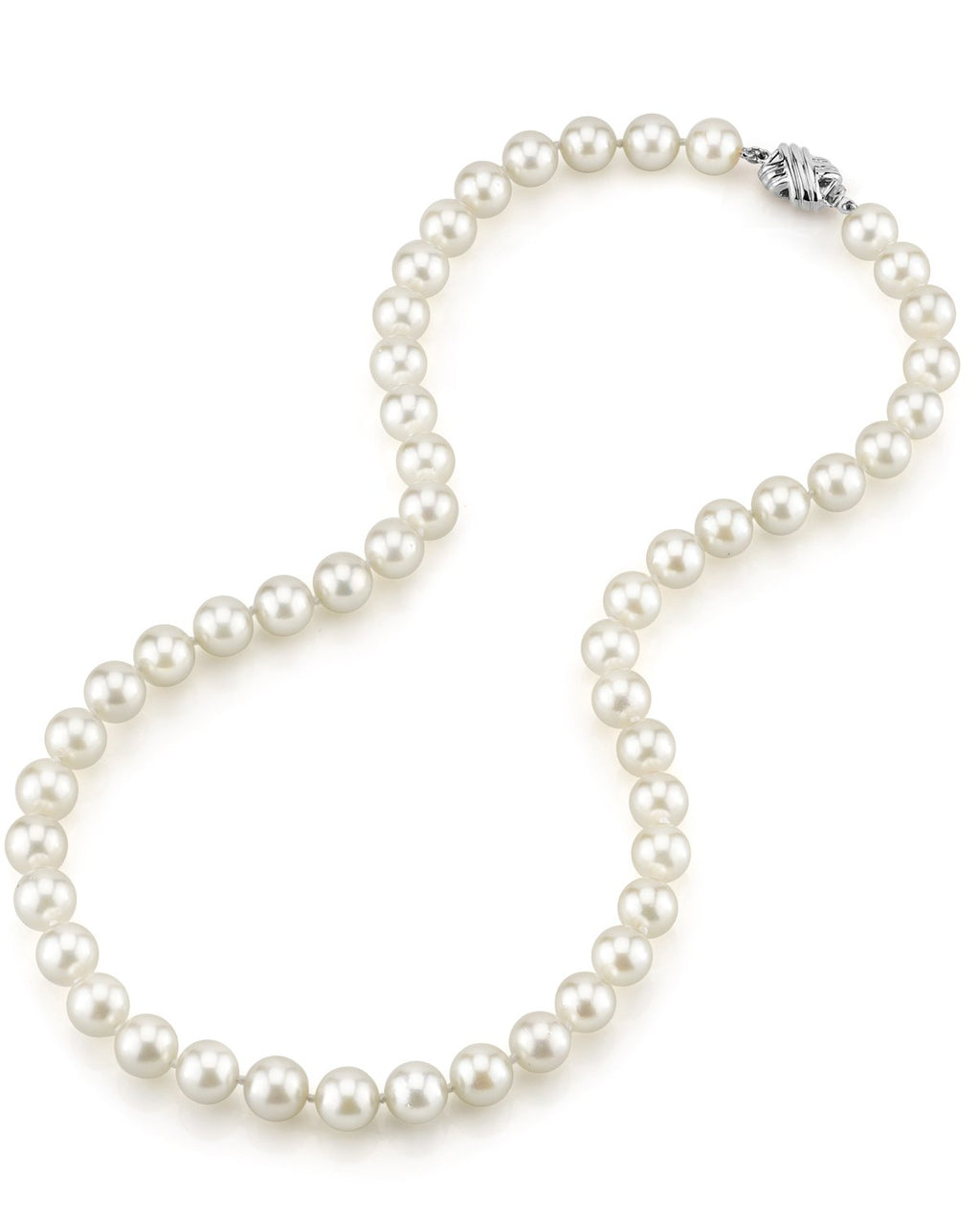 Lustrous White Akoya Pearl Necklace – 9.0–11.0mm