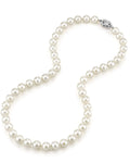 Lustrous White Akoya Pearl Necklace – 9.0–11.0mm