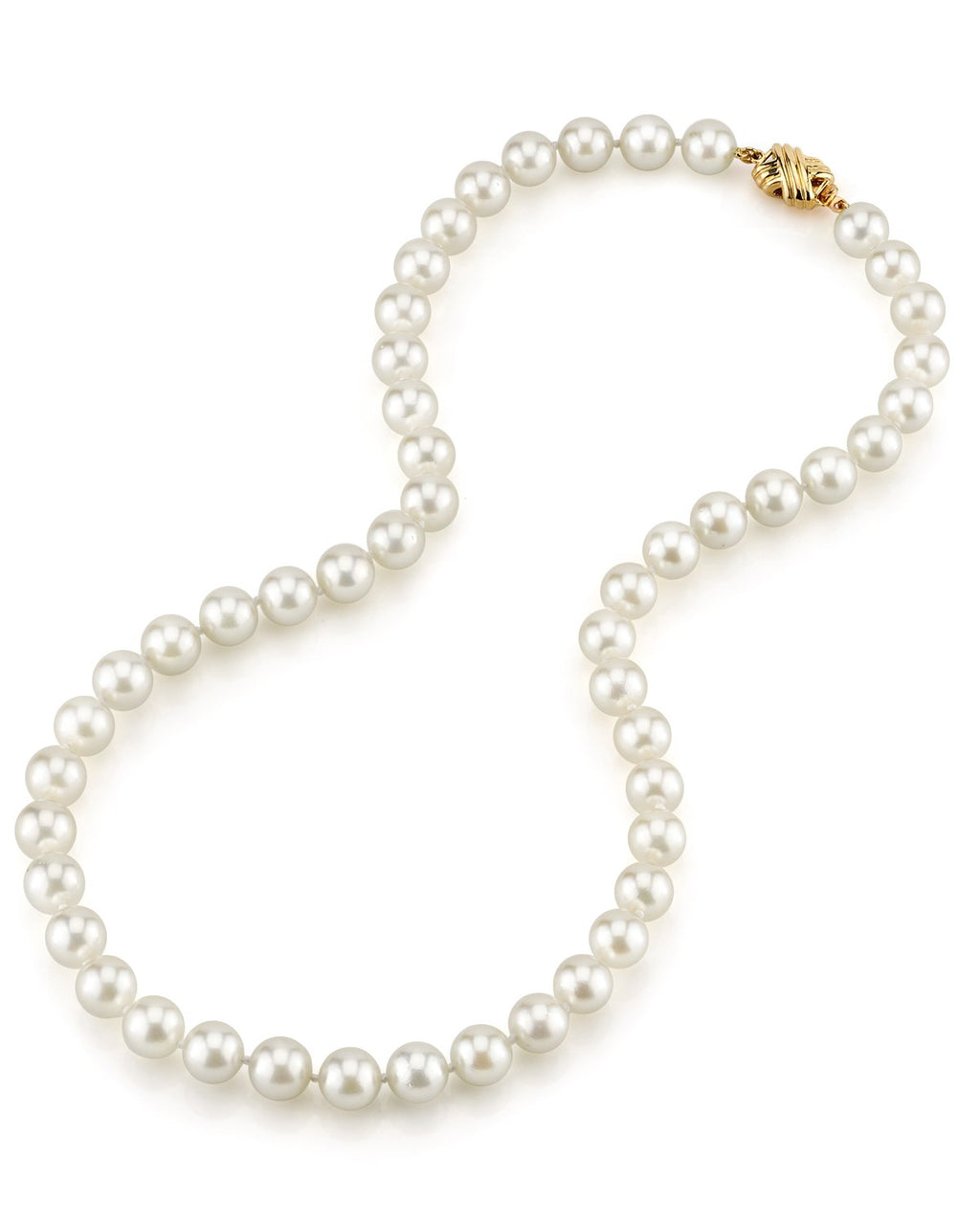 Lustrous White Akoya Pearl Necklace – 9.0–11.0mm