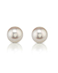 Premium Hanadama Akoya Round Pearl Stud Earrings, 7.0–8.0mm