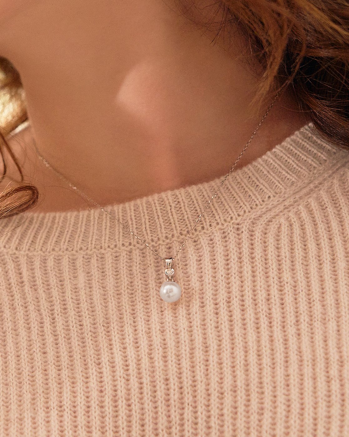 Elegant White South Sea Pearl Bezel Pendant, 9.0–11.0 mm